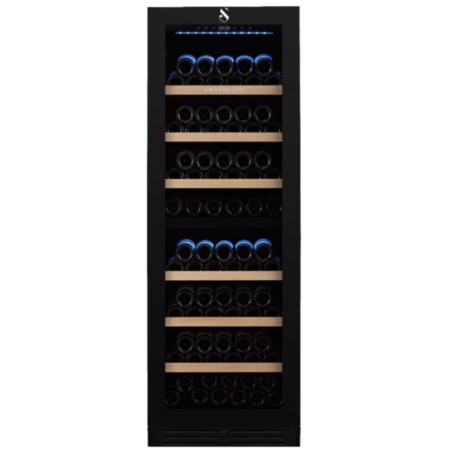 Swisscave WL455DF , frigorifero per vino a 2 zone, 172 cm, 154 bottiglie, nero