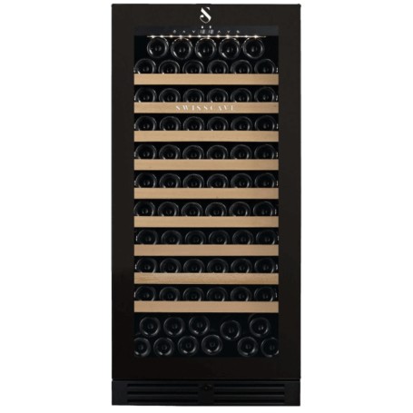 Swisscave WLB-360F-MIX , frigorifero per vino a 1 zona, 127 cm, 112 bottiglie, nero