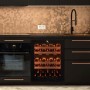 Swisscave WLU-160DF , frigorifero per vino sottobanco a 2 zone, 60 cm, 40 bottiglie, nero