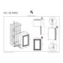 Swisscave WLI-160DF , frigorifero per vino da incasso a 2 zone, 88 cm, 40 bottiglie, nero