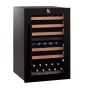 Swisscave WLI-160DF , frigorifero per vino da incasso a 2 zone, 88 cm, 40 bottiglie, nero