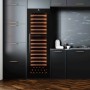Swisscave WLI-460DF-MIX , frigorifero per vino da incasso a 2 zone, 178 cm, 94 bottiglie, nero