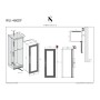 Swisscave WLI-460DF-MIX , frigorifero per vino da incasso a 2 zone, 178 cm, 94 bottiglie, nero