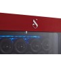 Swisscave WL120F-RED , frigorifero per vino a 1 zona, 83 cm, 35 bottiglie, rosso