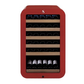 Swisscave WL120F-RED , frigorifero per vino a 1 zona, 83 cm, 35 bottiglie, rosso