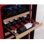 Swisscave WL120F-RED , frigorifero per vino a 1 zona, 83 cm, 35 bottiglie, rosso
