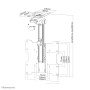 Neomounts by Newstar Supporto da soffitto per schermi LCD/LED/TFT (FPMA-C020BLACK)