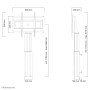 Neomounts by Newstar Mobiletto portatile per TV (PLASMA-W2500SILVER)