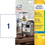 Avery J4775-10 etichetta autoadesiva Rettangolo Permanente Bianco 10 pz (J4775-10)