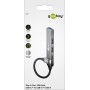 Goobay 74459 hub di interfaccia USB tipo-C 5000 Mbit/s Grigio chiaro