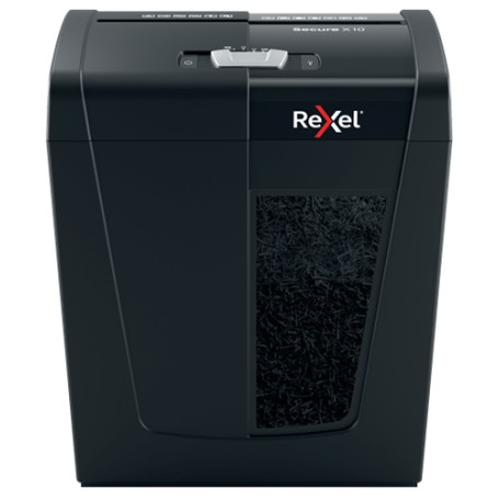 Rexel Secure X10 distruggi documenti Triturazione incrociata 70 dB Nero (2020124EU)
