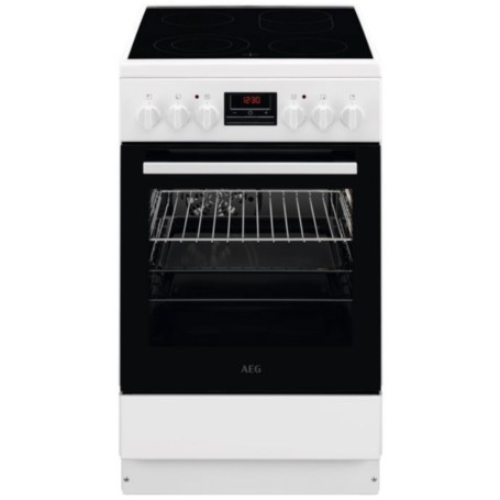 AEG CCB544COBW - Cucina a libera installazione da 50 cm con piano cottura in vetroceramica