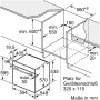 Bosch HBG578BB3 Serie 6 EEK: Forno da incasso A+, 71 L, 60 cm di larghezza, pirolisi, aria calda 3D, Air Fry
