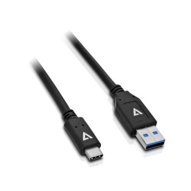 V7 Cavo USB nero da USB 3.1 A maschio a USB-C maschio 1m 3.3ft (V7U3.1AC-1M-BLK-1E) V7 Cavo USB nero da USB 3.1 A maschio a USB-C maschio 1m 3.3ft (V7U3.1AC-1M-BLK-1E)