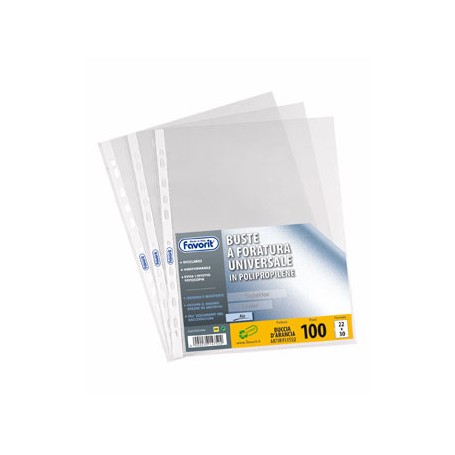 Favorit 100460055 foglio di protezione 220 x 300 mm Polipropilene (PP) 200 pz (100460055)