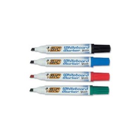 BIC Velleda Whiteboard Marker 1701 evidenziatore 4 pz Tipo di punta Nero, Blu, Verde, Rosso (904941)