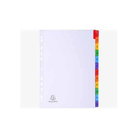 Exacompta 1112E divisore Cartone Bianco (1112E)