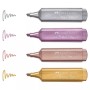 Faber-Castell TL 46 evidenziatore 4 pz Oro, Rosa, Rosa, Argento (154640)