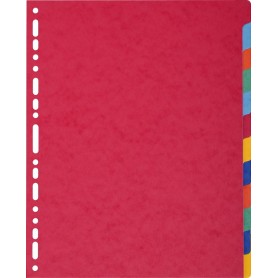 Exacompta 2612E divisore Cartoncino Multicolore 12 pz (2612E)