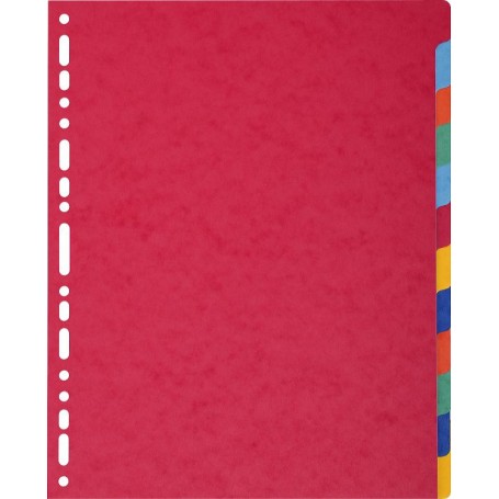 Exacompta 2612E divisore Cartoncino Multicolore 12 pz (2612E)