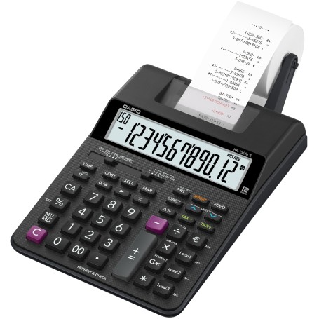 Casio HR-150RCE calcolatrice Desktop Calcolatrice con stampa Nero (HR-150RCE-WB-EC)