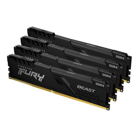 Kingston Technology FURY Beast memoria 128 GB 4 x 32 GB DDR4 3200 MHz (KF432C16BBK4/128)