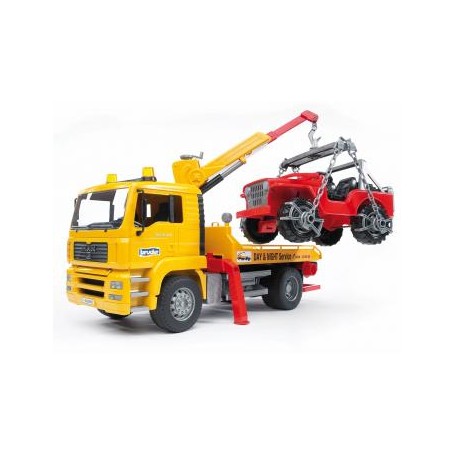 BRUDER MAN TGA Breakdown truck with cross country vehicle (2750) (02750)