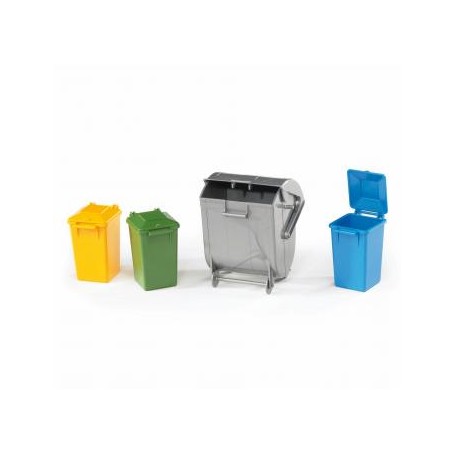 BRUDER Garbage can set (2607) (02607)