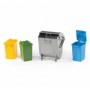 BRUDER Garbage can set (2607) (02607)