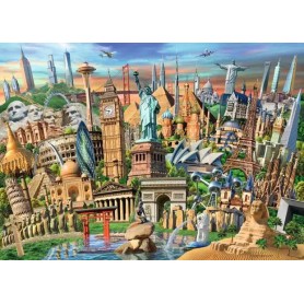 Puzzle Sehenswrdigkeiten weltweit (1000 Teile) (12000332)