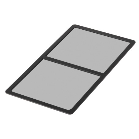 Staubfilter SST-FF145B (schwarz, fr 2x 140mm-Lfter)