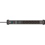 Brennenstuhl 1391010610 prolunghe e multiple 3 m 6 presa(e) AC Interno Nero, Argento