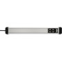Brennenstuhl 1391010610 prolunghe e multiple 3 m 6 presa(e) AC Interno Nero, Argento