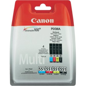 Canon CLI-551 C/M/Y/BK w/sec cartuccia d'inchiostro 4 pz Originale Resa standard Nero, Ciano, Magenta, Giallo (6509B008)