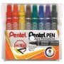 Pentel N50-8 evidenziatore 8 pz Tipo di punta Multi (N50-8)
