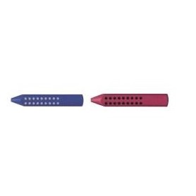 Faber-Castell 187101 gomma per cancellare Blu, Grigio, Rosso 10 pz (187101)