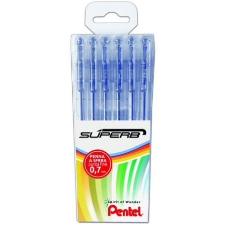 Pentel Superb Nero 6 pz (0100808)