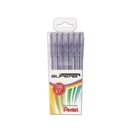 Pentel Superb Blu 6 pz (0100809)