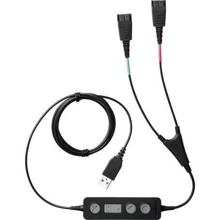 Jabra Link 265 cavo audio USB2.0 2x QD Nero (265-09)