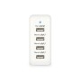 Hamlet Travel Charger Alimentatore USB da parete 4 porte con adattatori per 150 paesi (XPWC420TRAV)