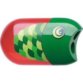Faber-Castell 183525 temperino Temperamatite manuale Verde, Rosso (183525)
