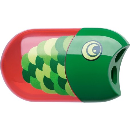 Faber-Castell 183525 temperino Temperamatite manuale Verde, Rosso (183525)