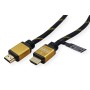 ROLINE 11.04.5502 cavo HDMI 2 m HDMI tipo A (Standard) Nero, Oro (RO11.04.5502)