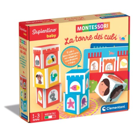 Clementoni Sapientino Montessori La Torre dei Cubi (16411)