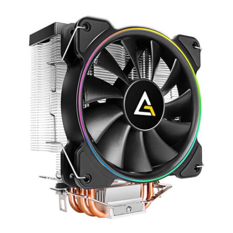 Antec A400 RGB Processore Refrigeratore 12 cm Nero, Rame, Metallico (0-761345-74007-4)
