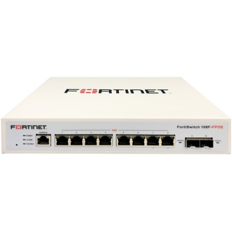 Fortinet FortiSwitch 108F-FPOE Gestito L2+ Gigabit Ethernet (10/100/1000) Supporto Power over Ethernet (PoE) Bian (FS-108F-FPOE)