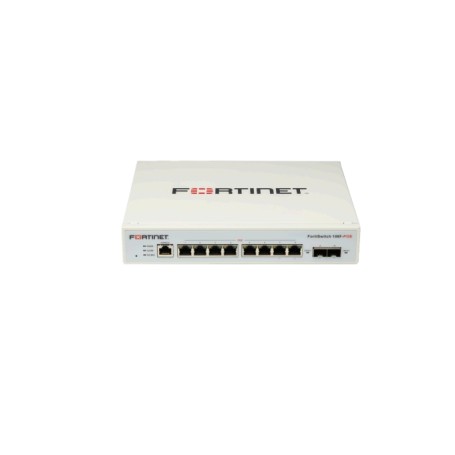 Fortinet FortiSwitch 108F-POE Gestito L2+ Gigabit Ethernet (10/100/1000) Supporto Power over Ethernet (PoE) Bianco (FS-108F-POE)