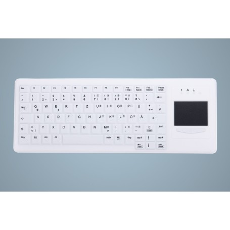 Active Key AK-C4400 tastiera RF Wireless Inglese UK Bianco (AK-C4400F-GFUS-W/UK)