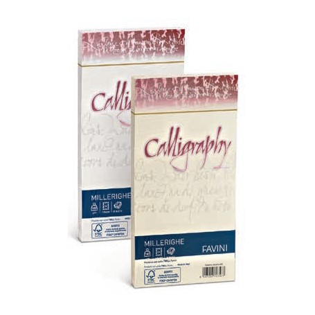 Favini Millerighe Calligraphy busta Bianco (A570424)