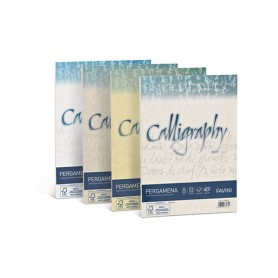 Favini Pergamena Calligraphy carta inkjet A4 (210x297 mm) 50 fogli Beige (A69U084)